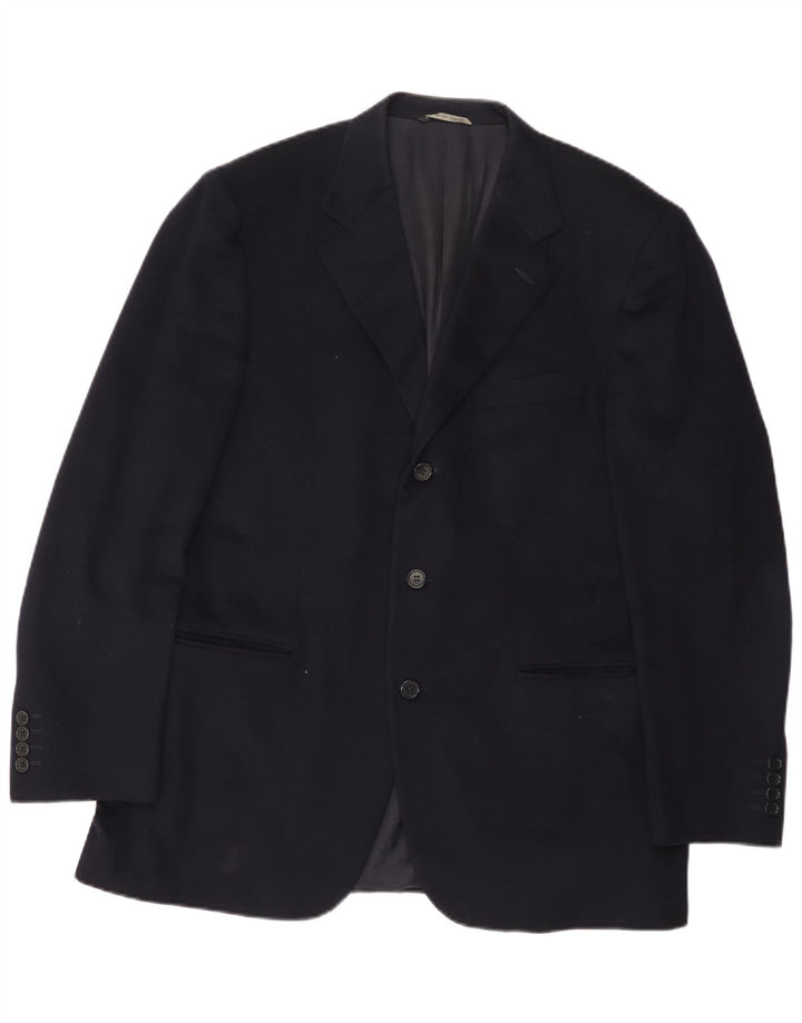 Canali Ανδρικό σακάκι σακάκι με 3 κουμπιά IT 52 XL Navy Blue Wool