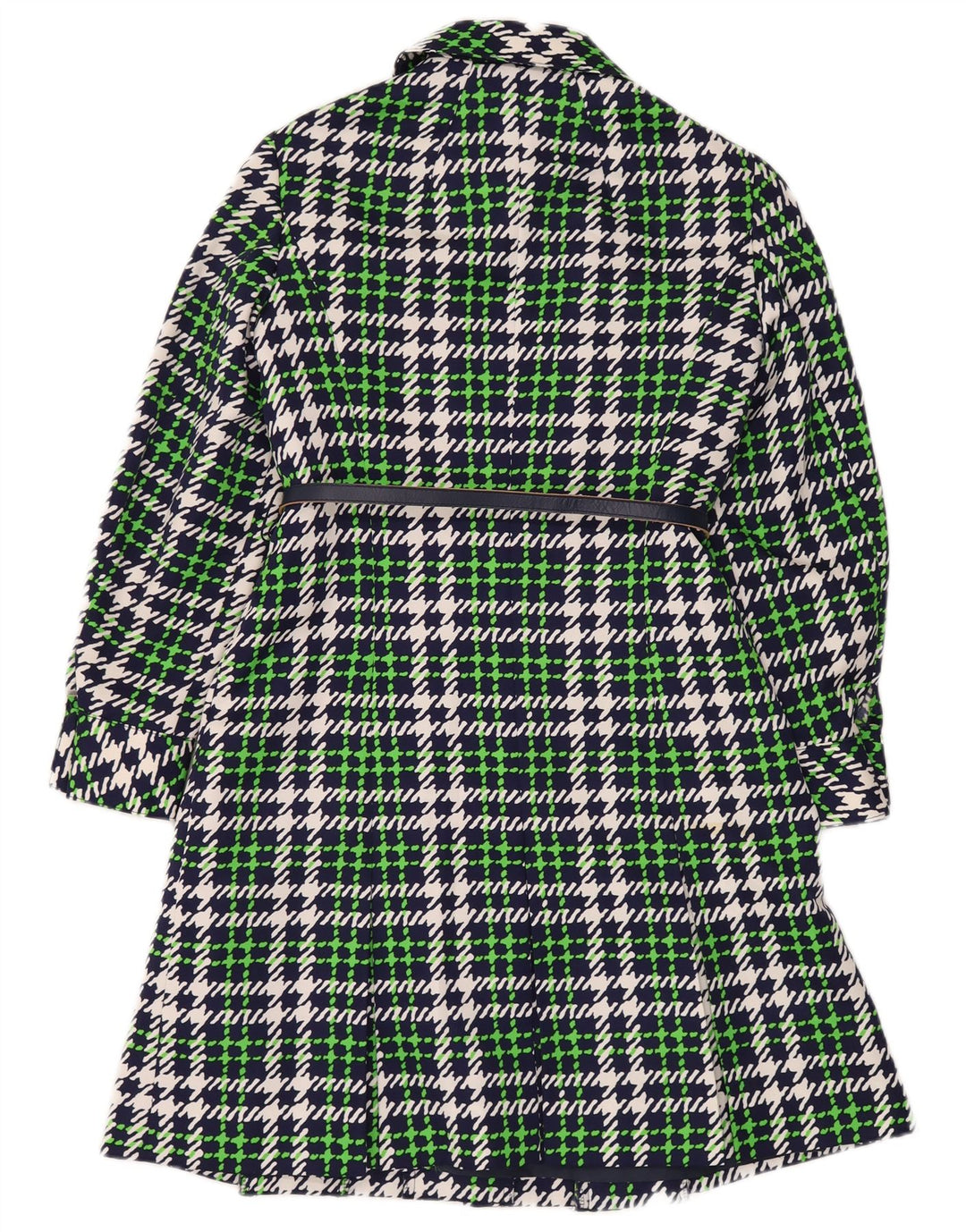 Delmod Γυναικείο Πανωφόρι IT 40 Small Green Check Polyester