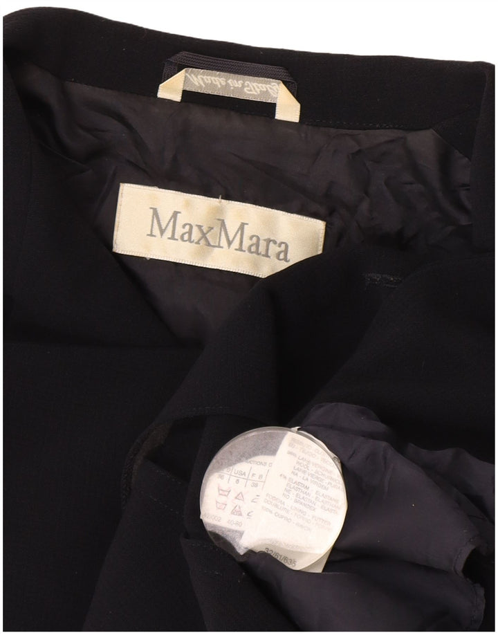 Max Mara Γυναικείο μπουφάν blazer UK 10 Small Navy Blue Wool