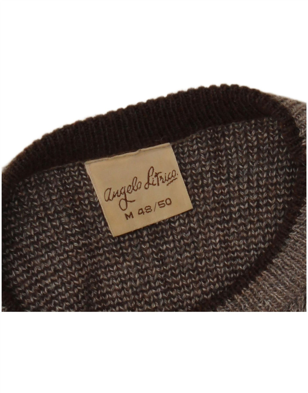 ANGELO LITRICO Ανδρικό πουλόβερ για λαιμό σκάφος IT 48/50 Medium Grey