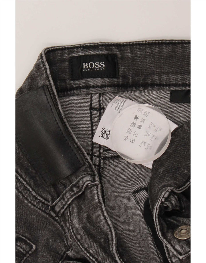 Ανδρικό τζιν Hugo Boss Slim W31 L32 Γκρι βαμβακερό