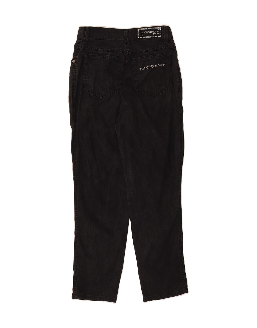 ROCCOBAROCCO Womens Straight Jeans W30 L26 Black Cotton Vintage Roccobarocco and Second-Hand Roccobarocco from Messina Hembry 