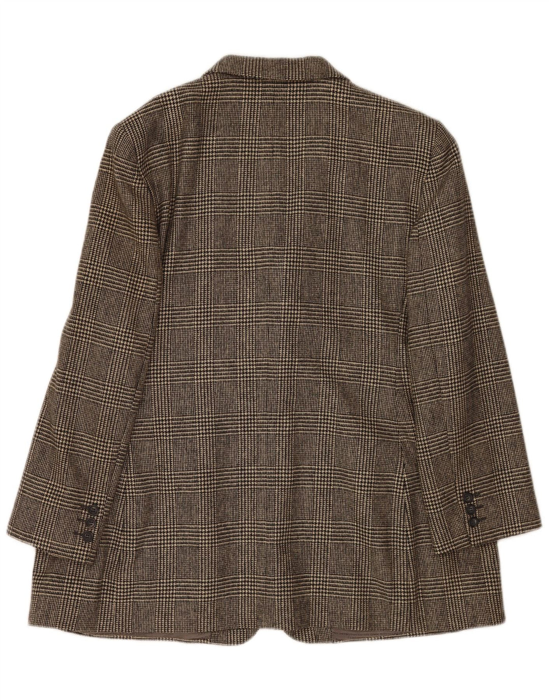 DAKS Γυναικείο σακάκι με 4 κουμπιά UK 18 XL Grey Check New Wool