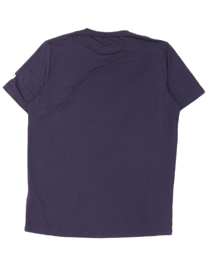 Ανδρικό γραφικό μπλουζάκι Asics Top Large Navy Blue Polyester