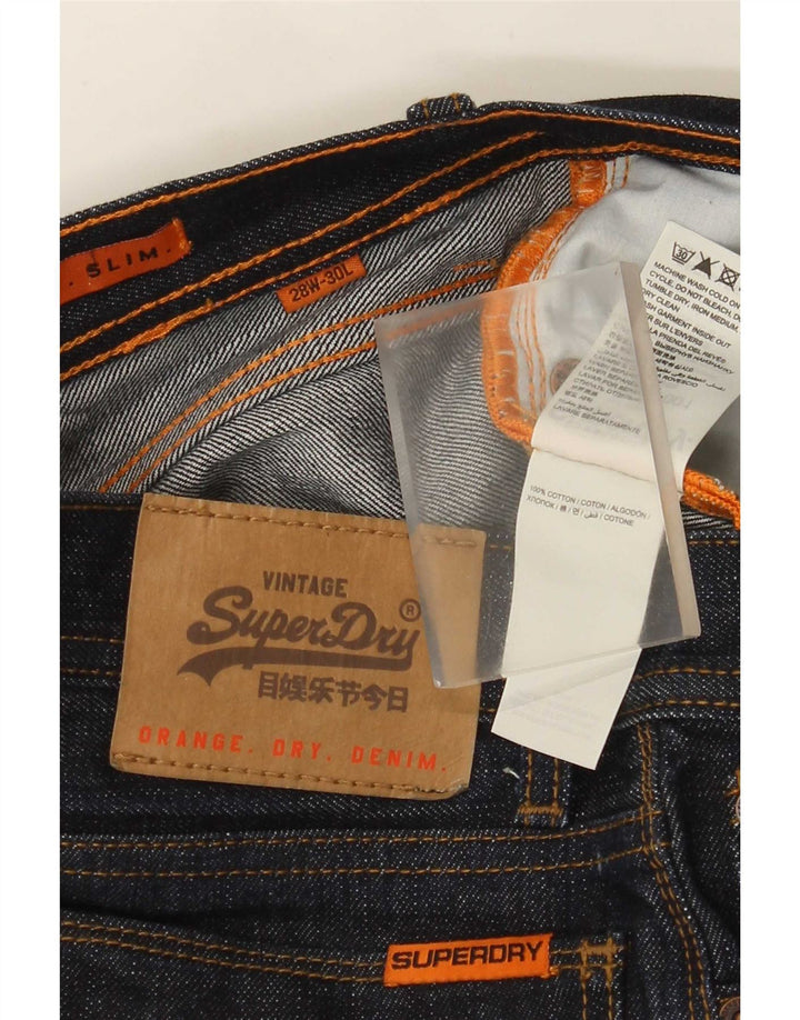 Ανδρικό Slim Jeans Superdry W28 L30 Navy Blue Cotton