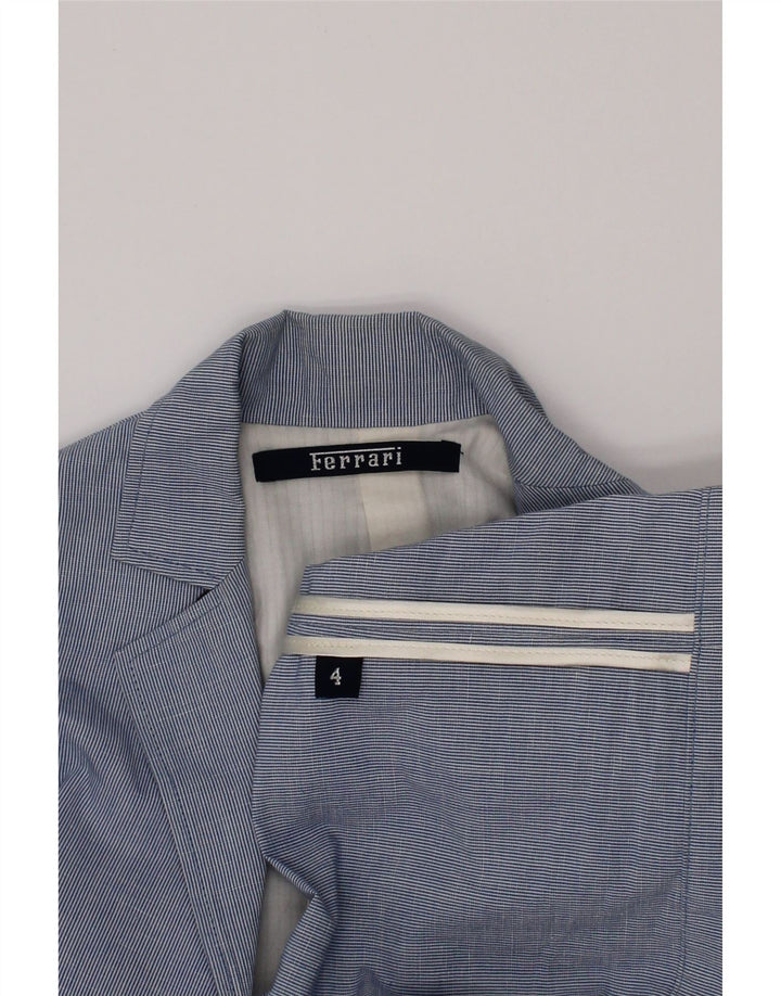 Ferrari Boys 2 Button Blazer Jacket 3-4 Years Blue Pinstripe