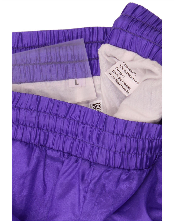 Γυναικεία αθλητική φόρμα VINTAGE Παντελόνι Joggers UK 16 Large Purple Polyamide