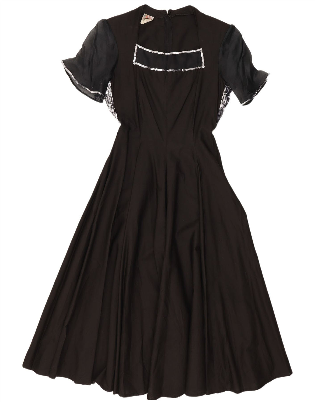 STEFANEL Γυναικείο μάξι φόρεμα UK 12 μεσαίο μαύρο βαμβακερό