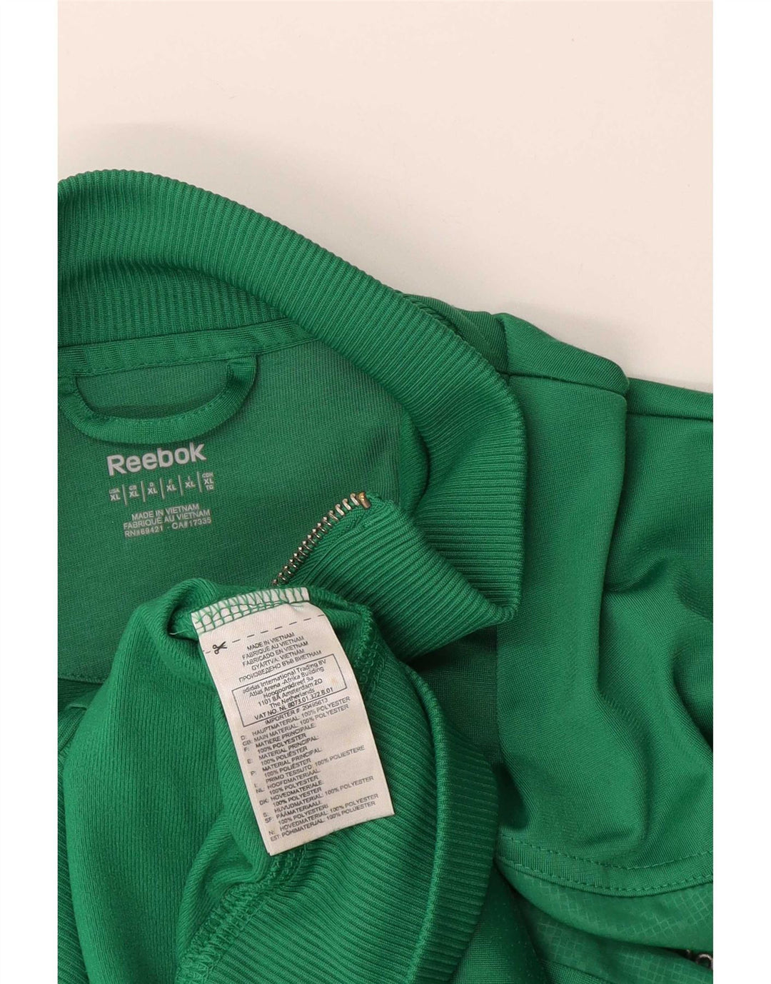 Ανδρική φόρμα Reebok Top Jacket XL Green Polyester