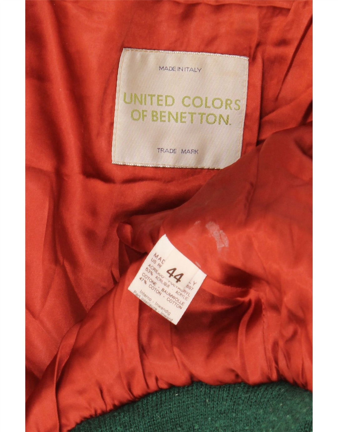 Γυναικείο μπουφάν Benetton Oversized Crop Faux Fur Bomber IT 44 Medium Black