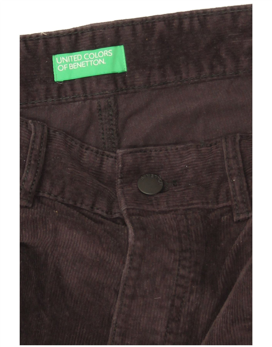Ανδρικό κοτλέ παντελόνι Benetton Bootcut W32 L28 Μαύρο