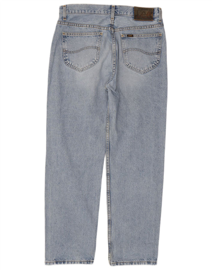 Lee Mens Straight Jeans W34 L30 Blue Cotton