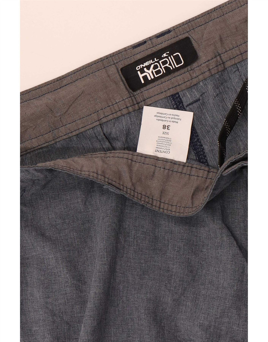 Ανδρικό σορτς Chino O'Neill W38 XL σε γκρι πολυεστέρα