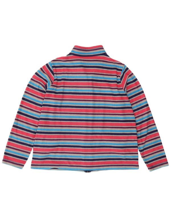 Marks & Spencer Γυναικείο Fleece Jacket UK 18 XL Πολύχρωμο σπορ ριγέ
