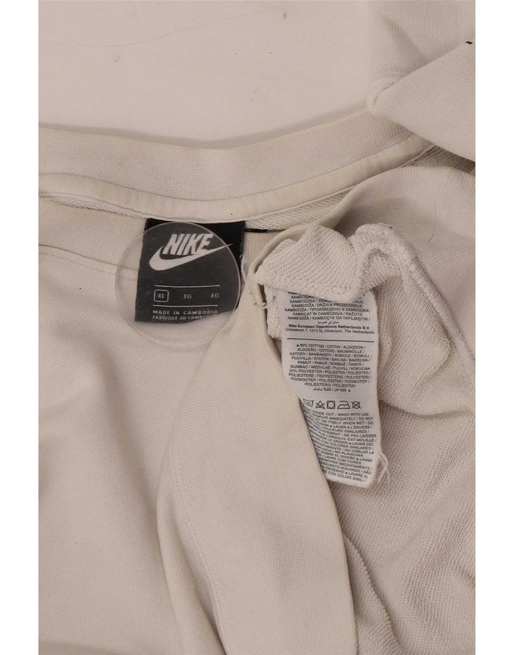 Ανδρικό γραφικό φούτερ Nike Jumper XL Λευκό βαμβακερό