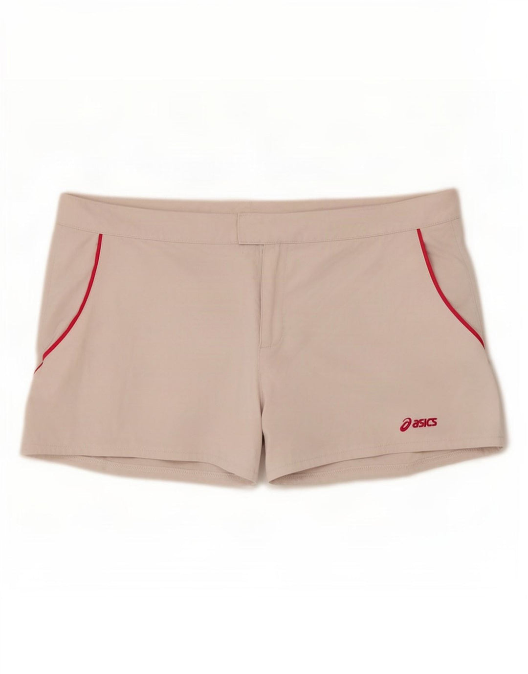 Asics Γυναικείο κανονικό αθλητικό σορτς UK 18 XL λευκό πολυεστέρα