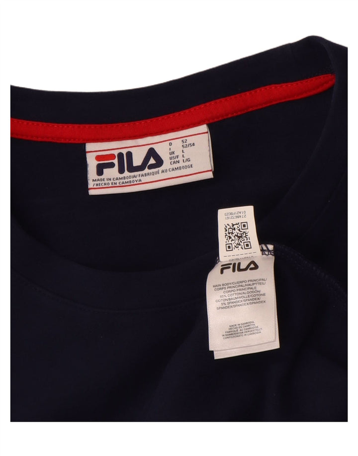 Ανδρικό φούτερ Fila Jumper Μεγάλο Μπλε Βαμβακερό
