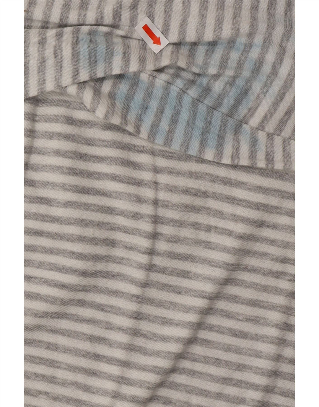 QUIKSILVER Γυναικείο υπερμεγέθη Crop μακρυμάνικο UK 14 μεσαίο γκρι ριγέ