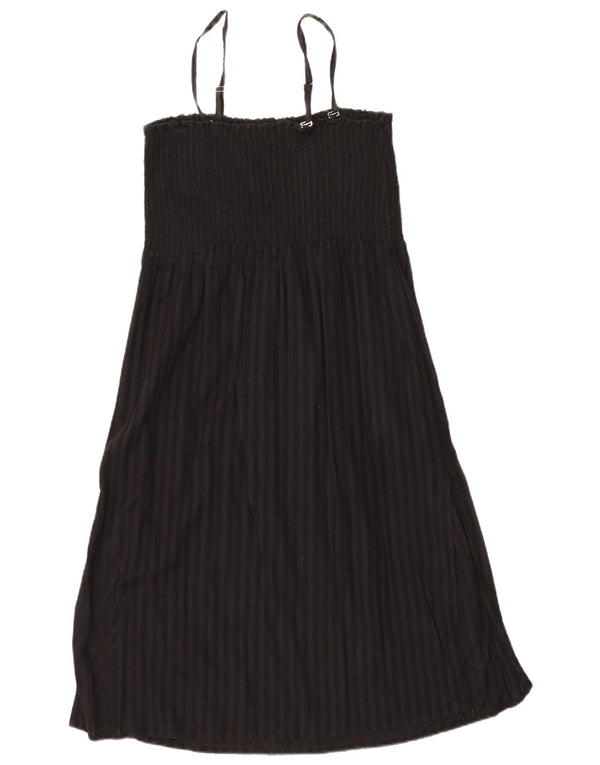Marks & Spencer Γυναικείο Sundress UK 16 Large μαύρο ριγέ βαμβακερό