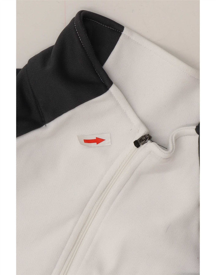 Γυναικεία αθλητική φόρμα Kappa Top Jacket UK 16 Large White Colourblock Polyester