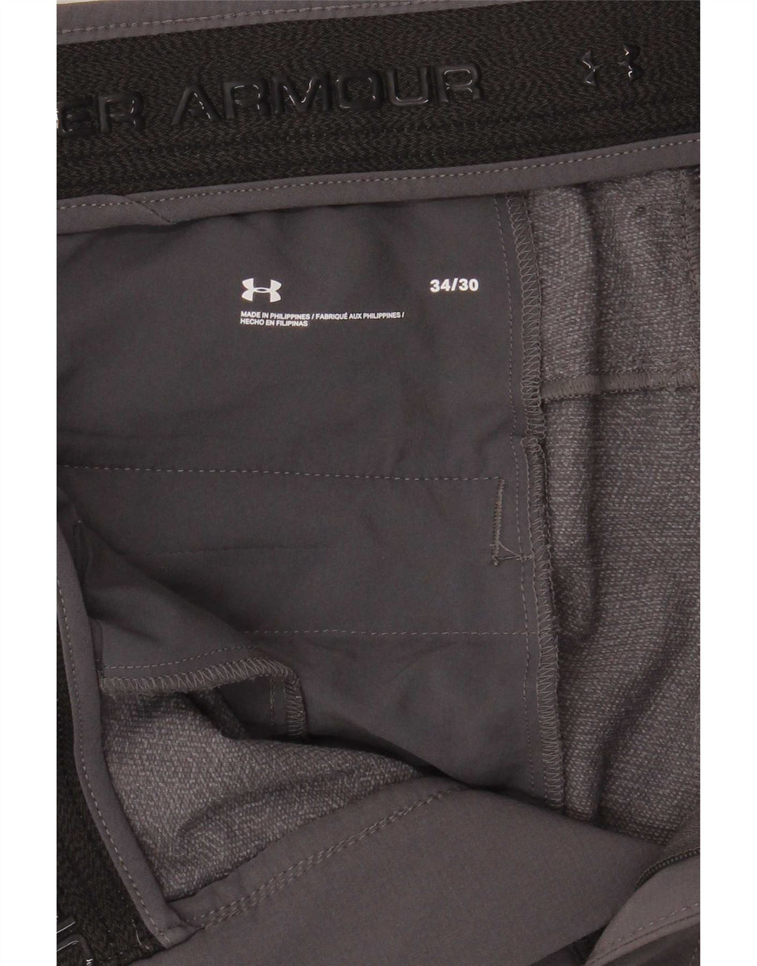 Under Armour Ανδρικό Slim Chino Παντελόνι W34 L30 Γκρι Πολυεστέρας