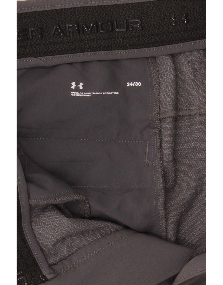 Under Armour Ανδρικό Slim Chino Παντελόνι W34 L30 Γκρι Πολυεστέρας