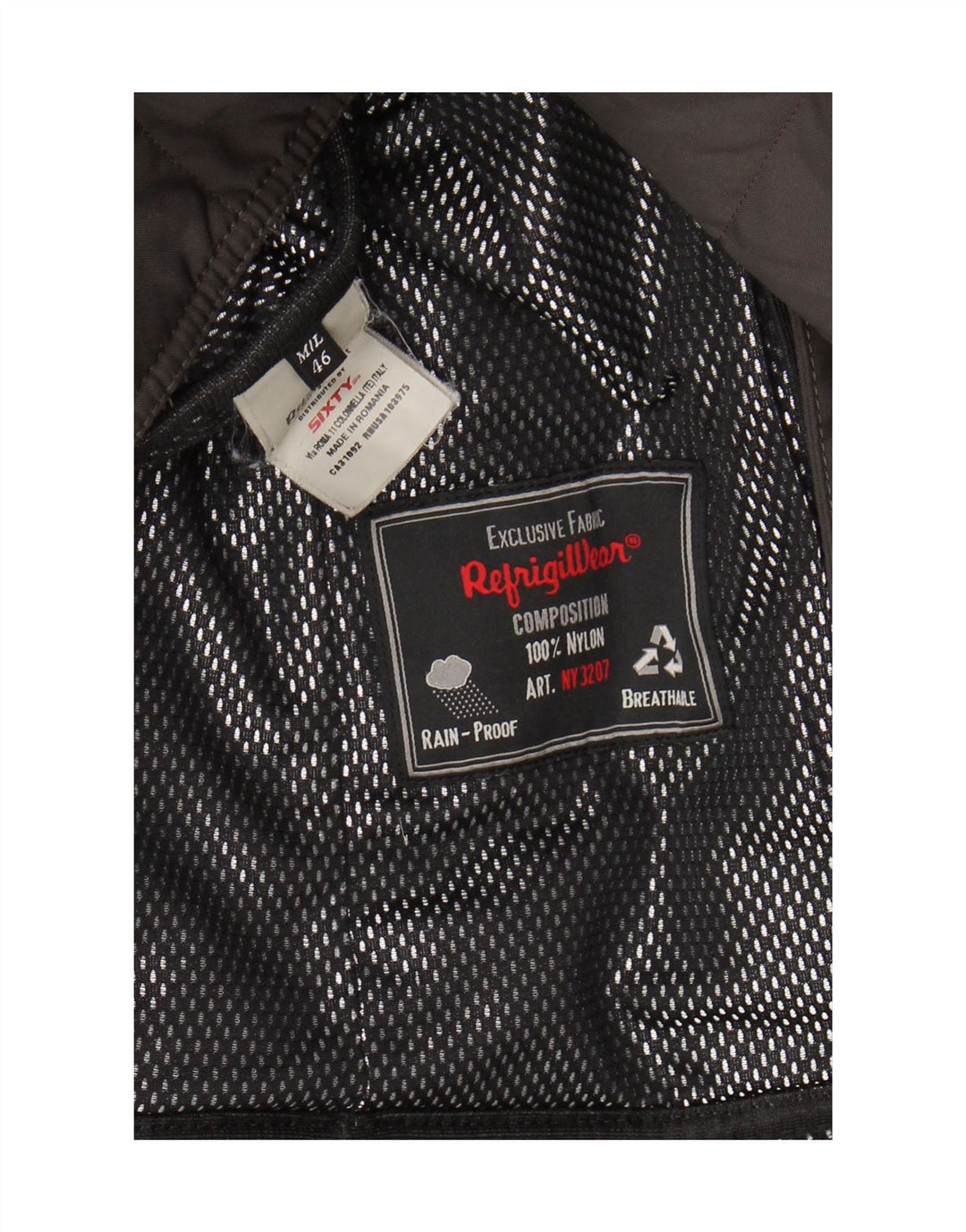 Refrigiwear Γυναικείο παλτό με κουκούλα με επένδυση IT 46 Large Khaki Nylon