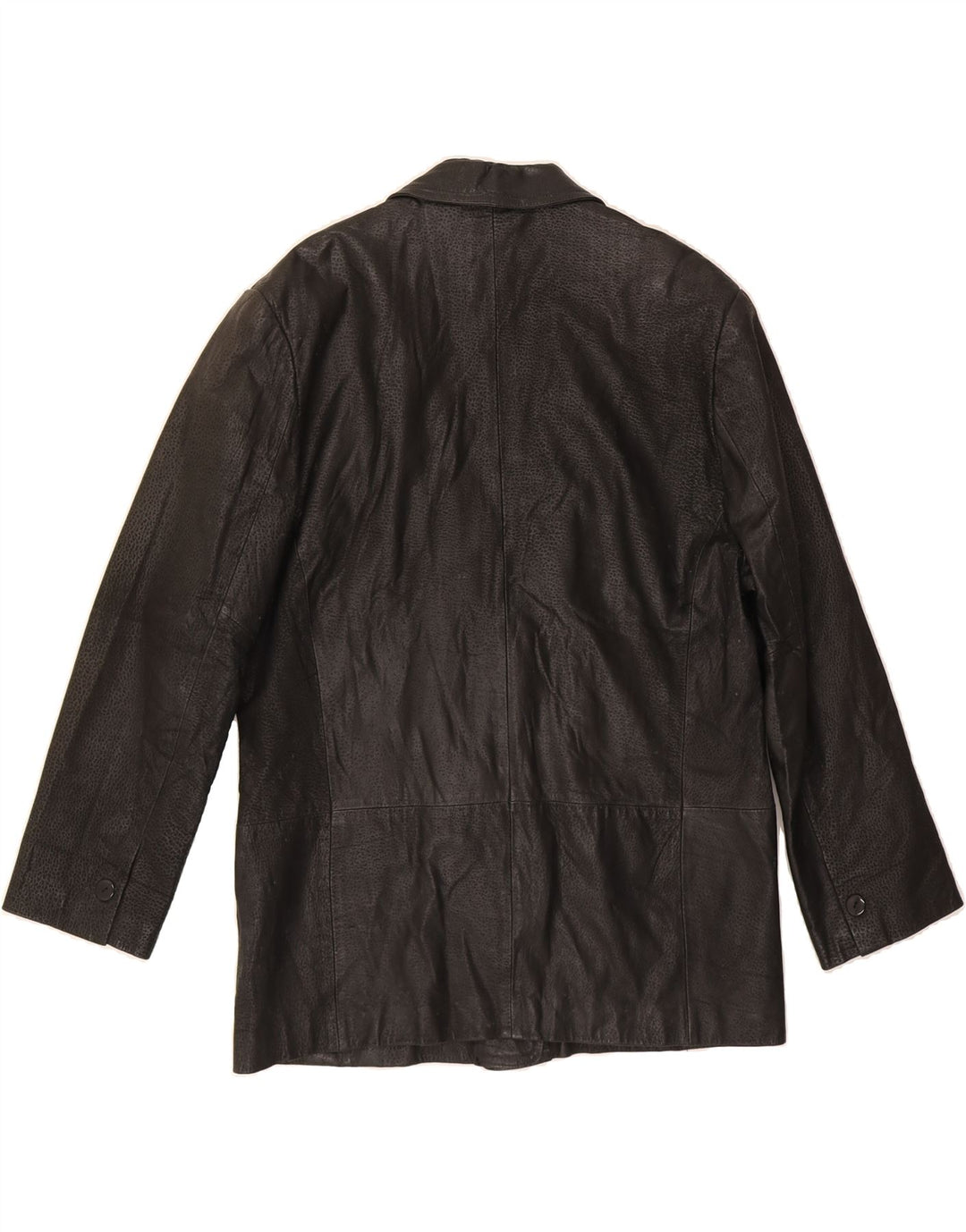 MANHATTAN Womens Leather Jacket UK 16 Large Black Vintage Manhattan and Second-Hand Manhattan from Messina Hembry 