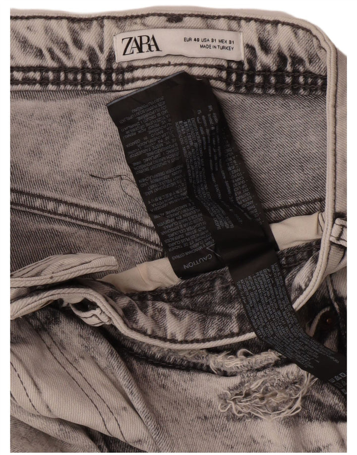 Zara Ανδρικά τζιν με κωνικό ύφος EU 40 Medium W31 L26 Γκρι βαμβακερό