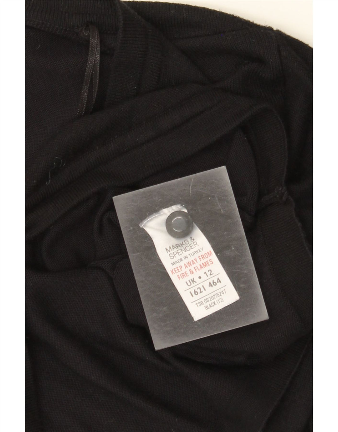 Marks & Spencer Γυναικεία ζακέτα Crop UK 12 μεσαία μαύρη βισκόζη