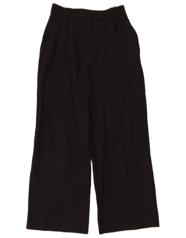 Γυναικείο φαρδύ παντελόνι Zara Small W26 L28 Μαύρο Πολυεστέρα