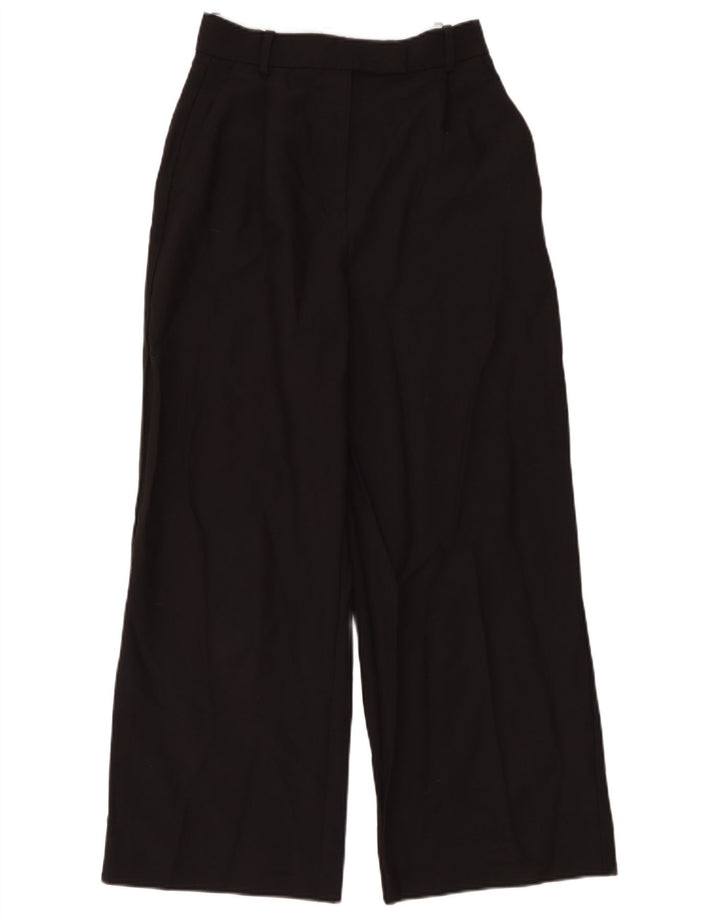 Γυναικείο φαρδύ παντελόνι Zara Small W26 L28 Μαύρο Πολυεστέρα
