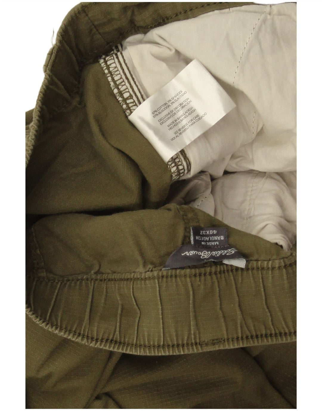 Eddie Bauer Ανδρικό κωνικό παντελόνι Chino W40 L32 Πράσινο βαμβακερό