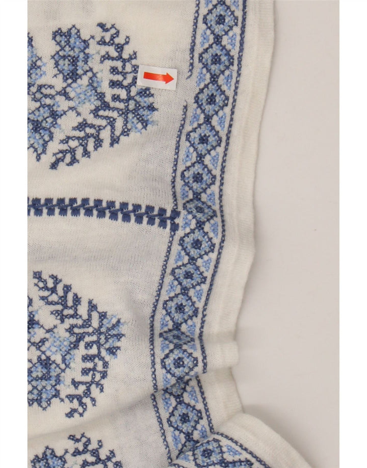 Γυναικεία μπλούζα MONSOON Top UK 16 Large Off White Floral Λευκά είδη