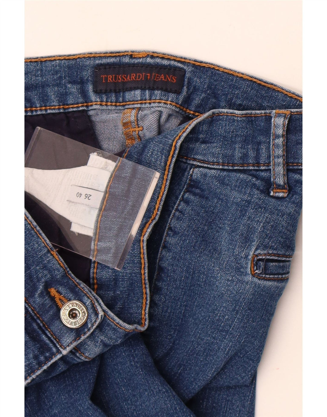 Trussardi Γυναικεία Skinny Jeans IT 40 Small W26 L31 Blue Polyester