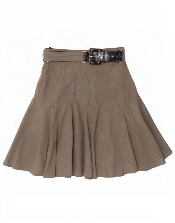 Marks & Spencer Γυναικεία φούστα UK 12 Medium W30 Beige Polyester