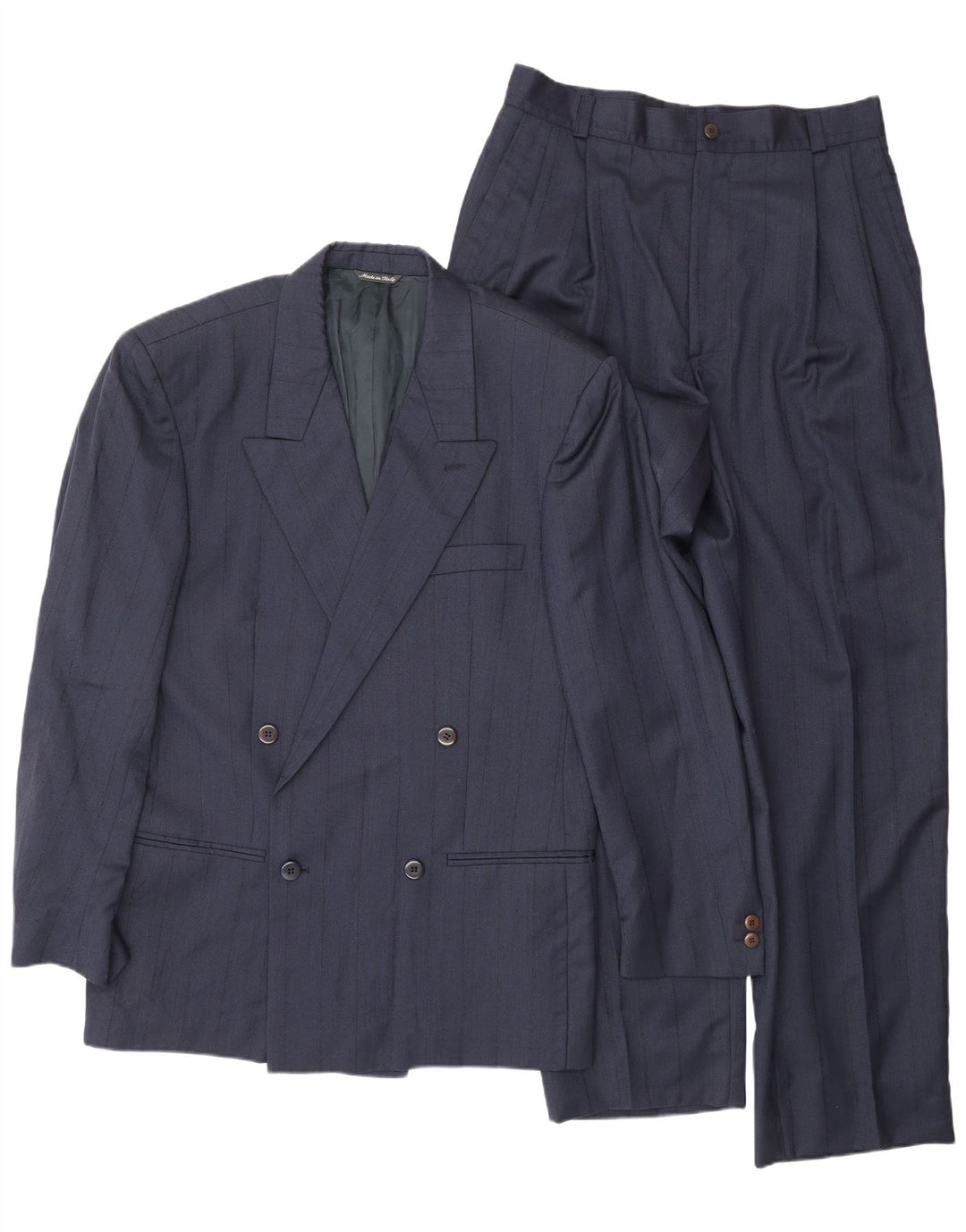 Ανδρική φόρμα 2 τεμαχίων GIANNI VERSACE UK 40 Large W30 L30 Navy Blue Classic