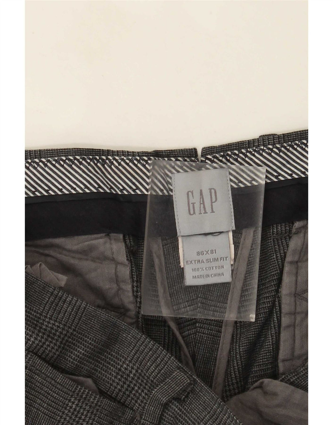Ανδρικό παντελόνι Gap Extra Sim Fit Chino W34 L32 Γκρι βαμβακερό