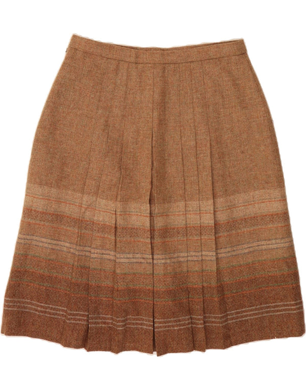 THE EDINBURGH WOOLEN MILL Γυναικεία πλισέ φούστα UK 22 3XL W38 Καφέ