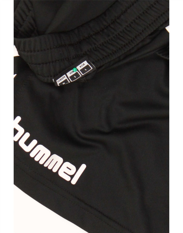 Ανδρικό γραφικό αθλητικό σορτς Hummel, μεσαίο μαύρο