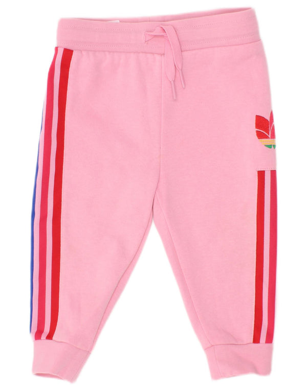 Παντελόνι αθλητικής φόρμας Adidas Baby Girls Graphic Joggers 9-12 μηνών ροζ