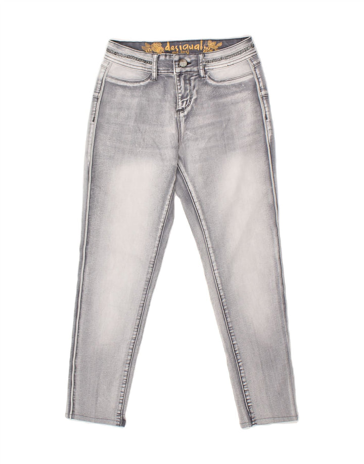 DESIGUAL Womens Skinny Jeans  W26 L24 Grey Vintage Desigual and Second-Hand Desigual from Messina Hembry 