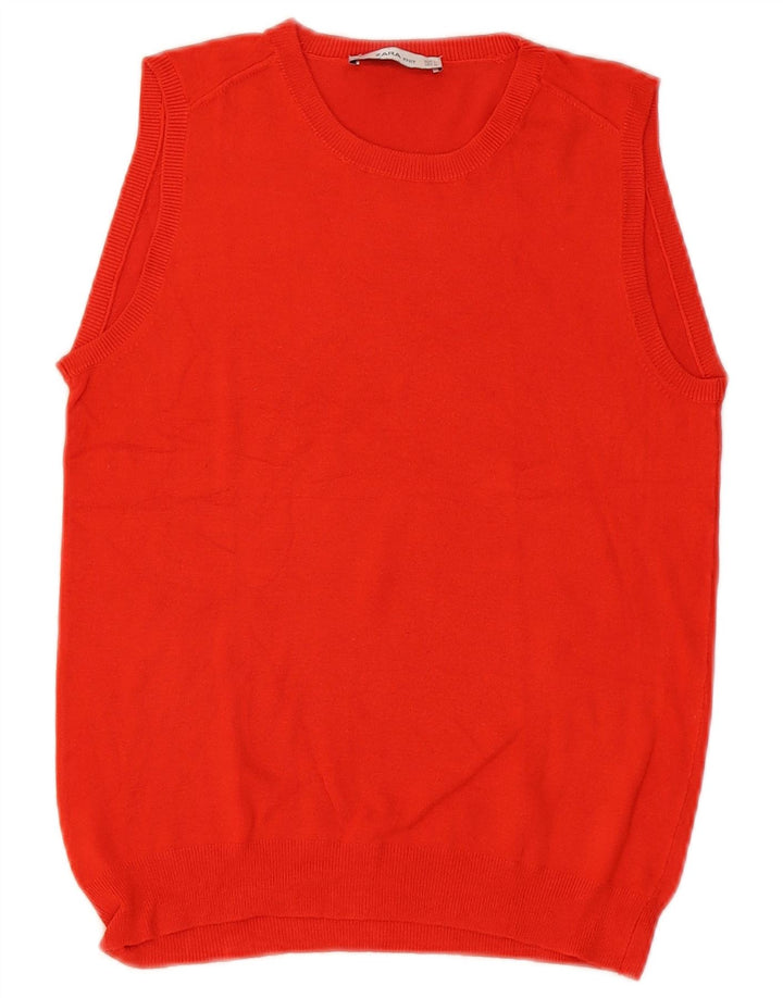 Zara Γυναικείο Γιλέκο Tank Top UK 14 Large Red