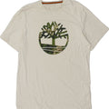 TIMBERLAND Ανδρικό γραφικό T-Shirt Top Large Λευκό