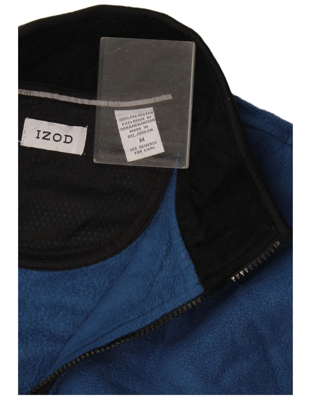 Izod Ανδρικό Fleece Jacket UK 38 Medium Blue Polyester