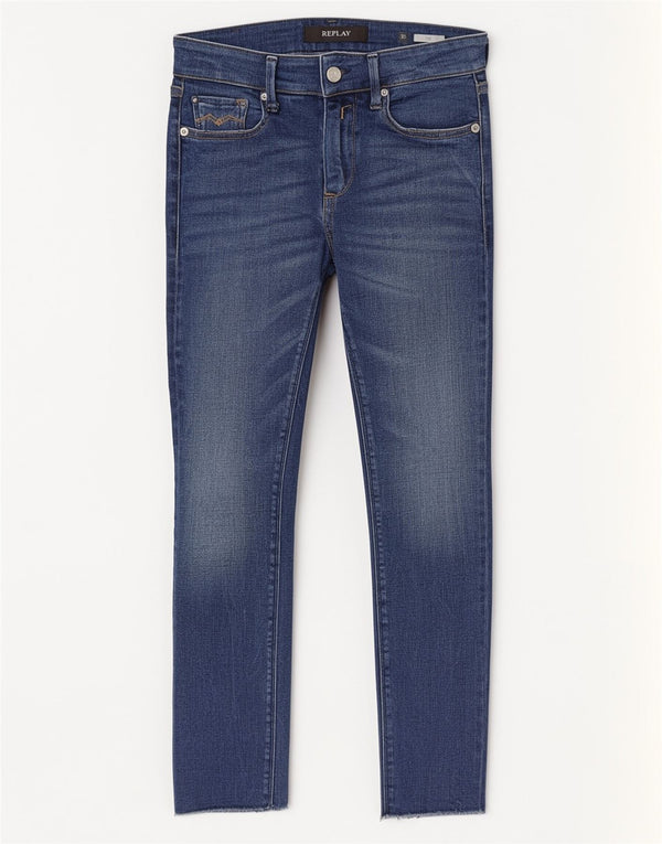 Replay Γυναικεία Luz Skinny Jeans W26 L28 Blue Cotton