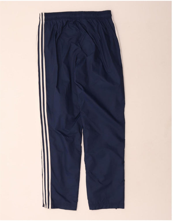 Adidas Mens Tracksuit Trousers Medium Navy Blue Polyester
