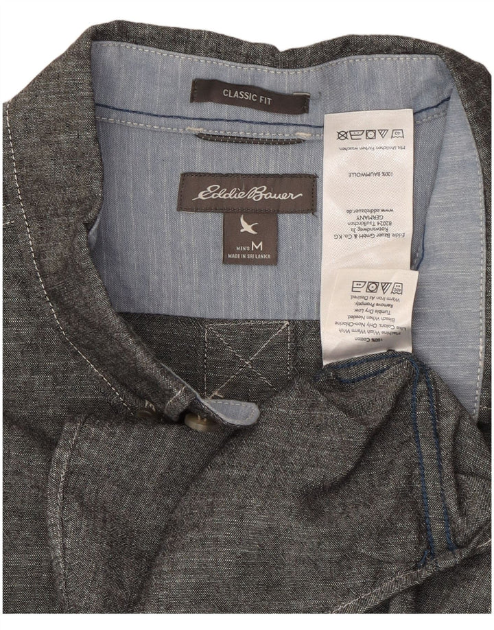 EDDIE BAUER Ανδρικό πουκάμισο Classic Fit Μεσαίο βαμβακερό γκρι
