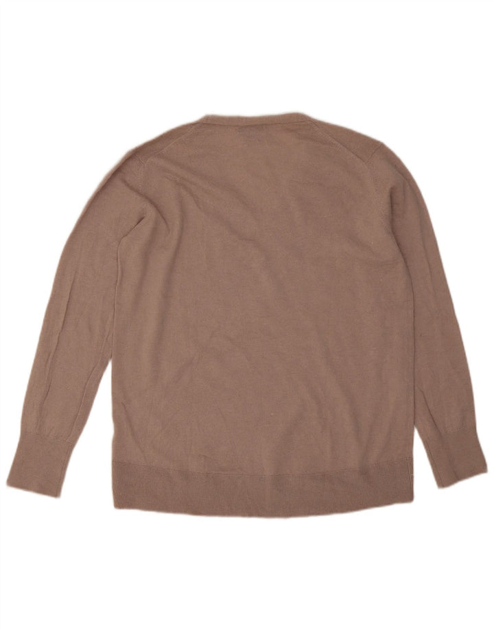 Massimo Dutti Γυναικείο πουλόβερ με λαιμόκοψη μεγάλου μεγέθους UK 6 XS γκρι