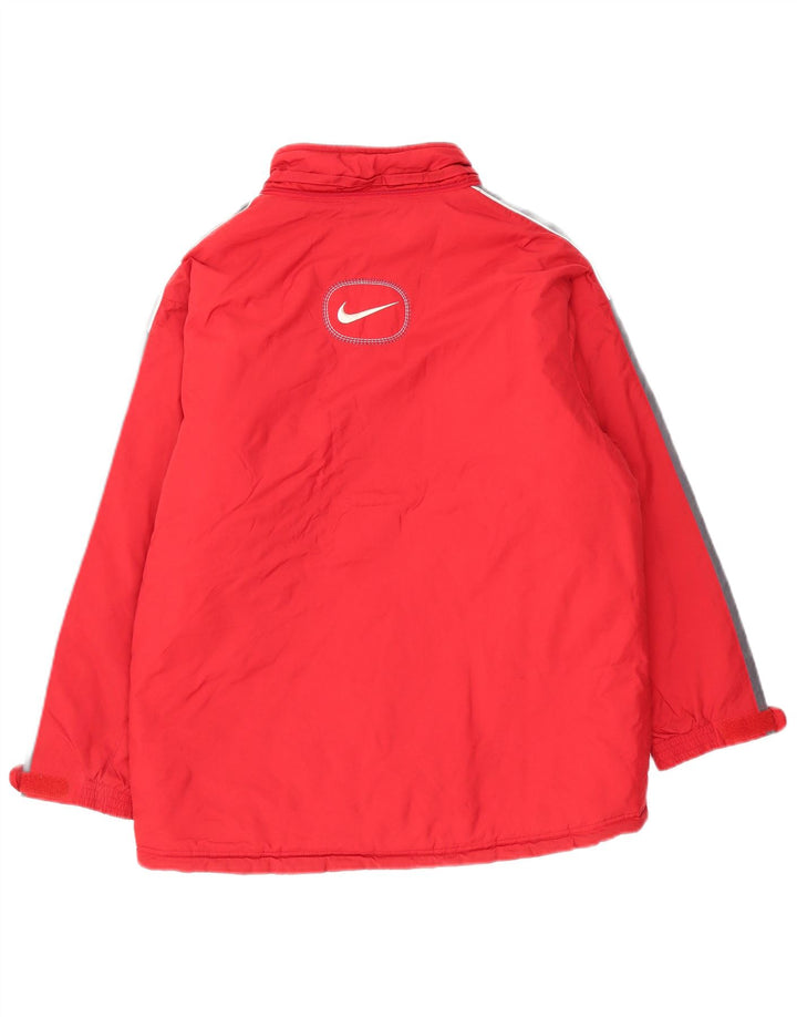 Μπουφάν NIKE Boys Windbreaker 12-13 Years Large Red Colourblock